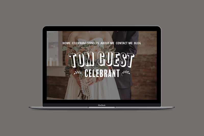 Tom Guest Celebrant Website Design